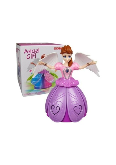 Frozen Elsa Angel Girl Dans Eden Sesli Işıklı Şarkı Söyleyen Pilli Oyuncak Bebek