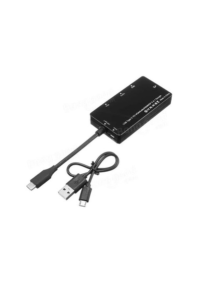 Usb 3.1 Type-C To Hdmi Vga Displayport Ses Combo Çevirici 4 In 1