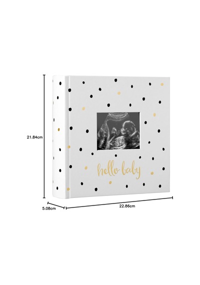 Pearhead Hello Baby Fotoğraf Albümü, Yeni Ve Bekleyen Ebeveynler İçin Bebek Kitabı Hatırası, Cinsiyetsiz Bebek Ak Genel