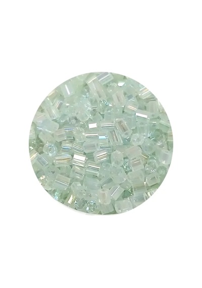 Tedar Kesme Cam Boncuk 2mm - 60 Gram - Şeffaf Beyaz - Bnc368 Najmaddin (No:1) 8.5Cm X 10.5 Cm