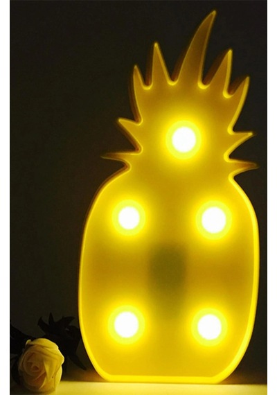 Gece Lambası Ananas Şeklinde Ledli Dekor Amaçlı Eğlenceli Çocuk .