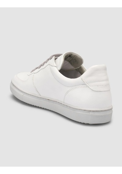 Monamae Beyaz - Gri Detaylı Kadın Sneaker Beyaz