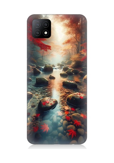 Oppo A53 Uyumlu Huzurlu Orman Desenli Silikon Kılıf