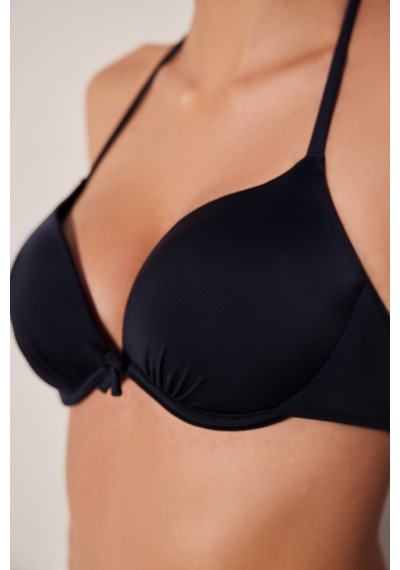 Penti Pus Up Siyah Bikini Üstü Siyah