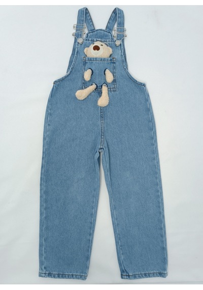 Jabber Kot Salopet Ayıcıklı Unisex Mavi