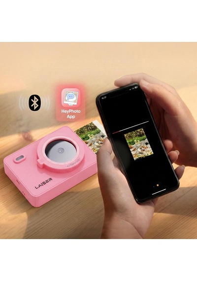 Z5s İnstant Kamera Ve Fotoğraf Yazıcısı - Şipşak Fotoğraf Makinesi - Pink