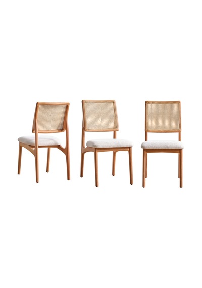 Hermes Plazma Hazeranlı Model Hasırlı Ahşap Sandalye Natural - Beyaz