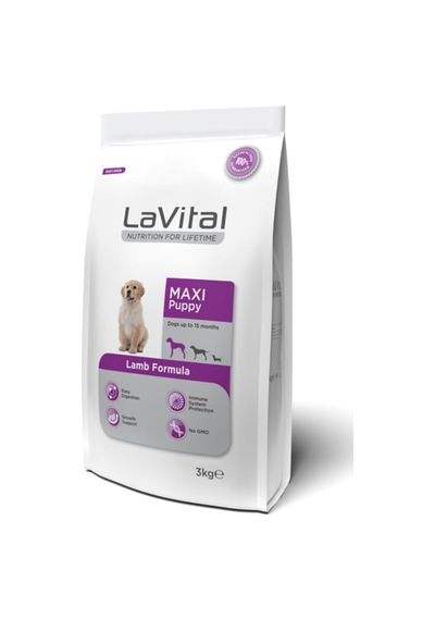 Maxi Puppy Lamb Kuzu Etli Yavru Köpek Maması, 15 Kg