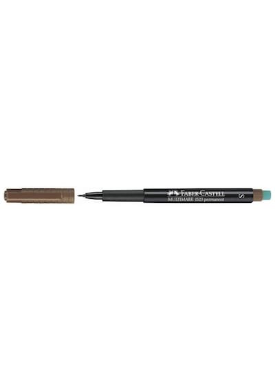 Faber-castell Permanent Asetat Ve Cam Kalemi M Uç 1.0 Mm Kahverengi - 10 Adet Toptan Paket