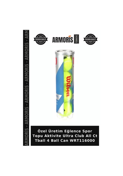Özel Üretim Eğlence Spor Topu Aktivite Ultra Club All Ct Tball 4 Ball Can Wrt116000