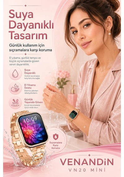 Dokunmatik Ekranlı Akıllı Saat Çoklu Kordon Setli Spor Takip Ve Günlük Kullanım Uyumlu
