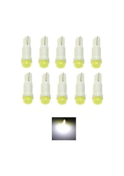 Megamarket06 T5 Led Oto Kilometre Kadran Ambians Aydınlatma Ampulü Beyaz 10 Adet