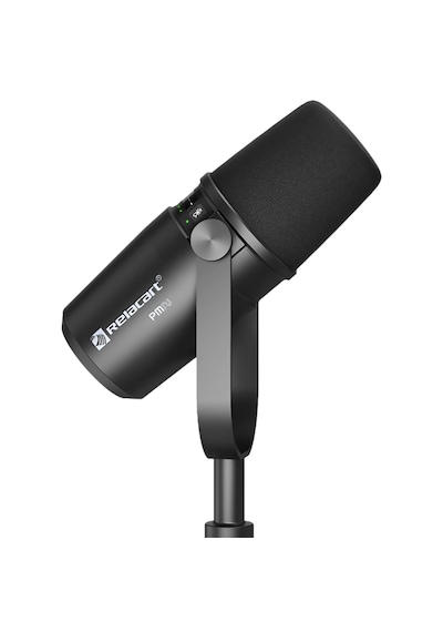Relacart Pm2 Siyah Usb-c & Xlr Dinamik Podcast Mikrofonu
