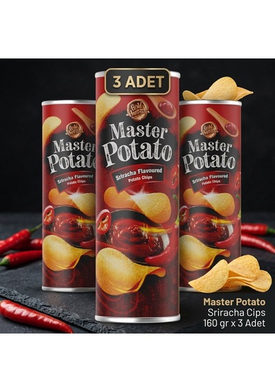 Master Potato Sriracha Cips 160 Gr 3 Adet