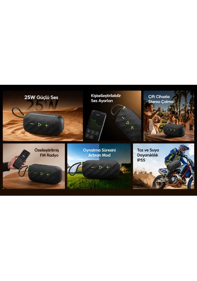 Oraimo Bluetooth Hoparlör Obs-680 Graphıte Black