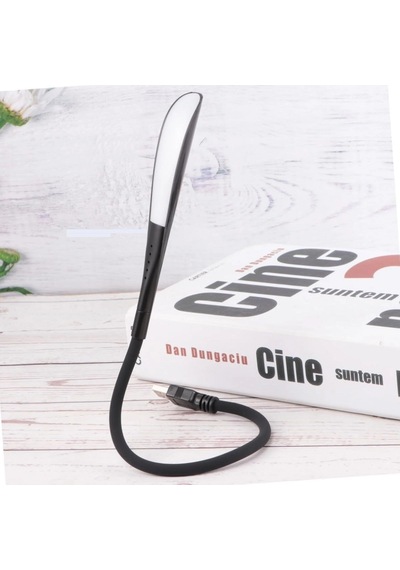 Dokunmatik Masa Ve Kitap Okuma Lambası Usb Girişli 14 Ledli 3 Kademeli Ledi Siyah .