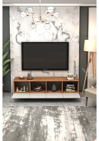 Bohem Tv Ünitesi 180 Cm Mdf Kapak Beyaz