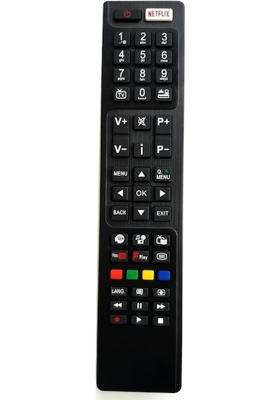 Vestel Uyumlu Netflix Tuşlu Smart Led Tv Kumanda Rm-313M