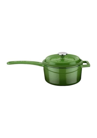 Lava Döküm Yuvarlak Sos Tenceresi Metal Saplı 16 CM Yeşil Lvysos1