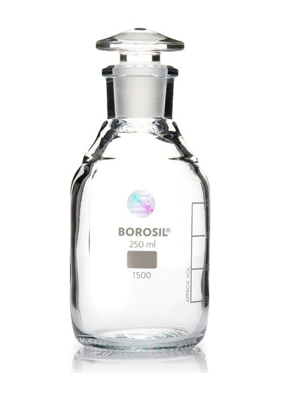 Miyar Şişe Şeffaf 250 Ml Şilifli - Cam Tıpalı