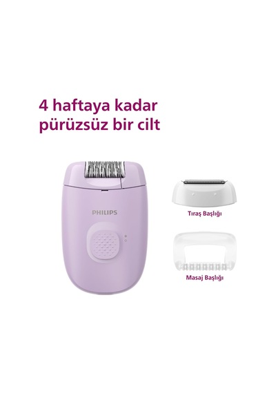 Philips Epilasyon Cihazı, Taşınabilir Kompakt Tasarım, Hassas Böl