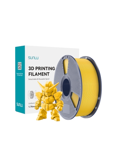 Sunlu Canlı Sarı Pla+ 2.0 Filament - 1.75mm - 1 Kg