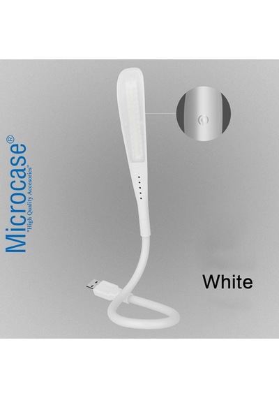 Dokunmatik Esnek Usb Pc Notebook Led Lamb Aydınlatma Al2487 Beyaz