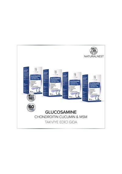 Naturalnest Glucosamine Chondroitin Curcumin & Msm Tablet 4 Adet