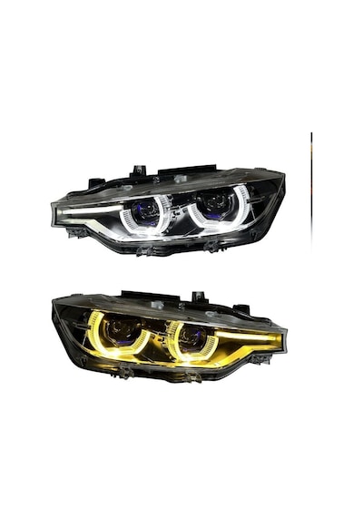 Autogp Bmw F30 Ön Far Lambası Ledi Lci Model Yellow Drl Halogen Uyumlu 2012 / 2018