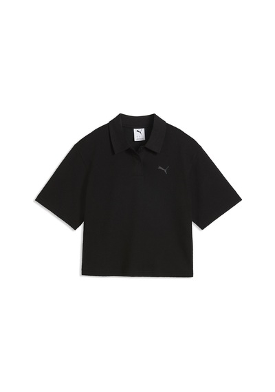 Puma Class Polo Kadın Siyah Günlük Stil Polo Yaka T-shirt 69401401