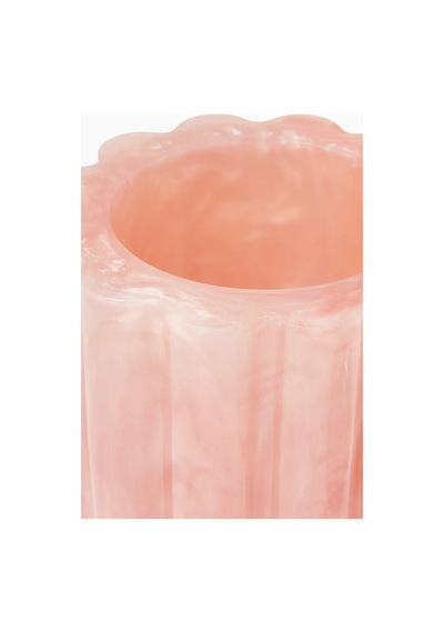 L Afshar L'afshar Scallop Rezin Mabkhara, Gümüş Plakalı Modern Tütsülük Tütsü & Tütsülük Pembe