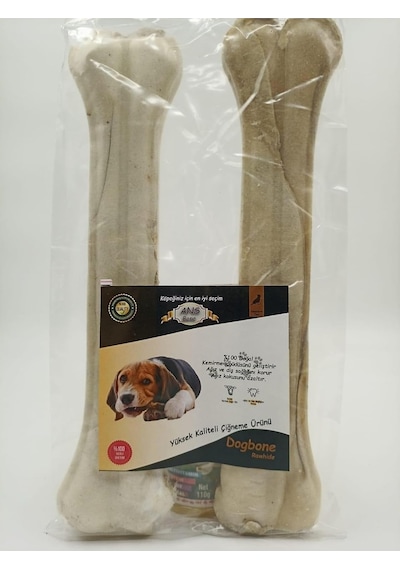 Ans 27 Cm Pres Kemik 2'li Torba Çiğneme Kemiği Ekonomik Köpek