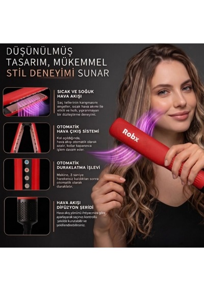 Robx Airflow Islak Ve Kuru Hava Üflemeli Saç Düzleştirici