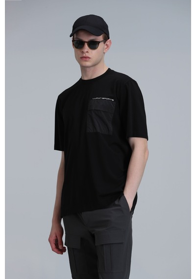 Lufian Lıam Modern Grafik T- Shirt Siyah Siyah 111020209100100 SIYAH