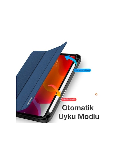 Dux Ducis Apple Uyumlu iPad Mini 6 (2021) Kılıf Kalem Bölmeli Standlı Domo Se