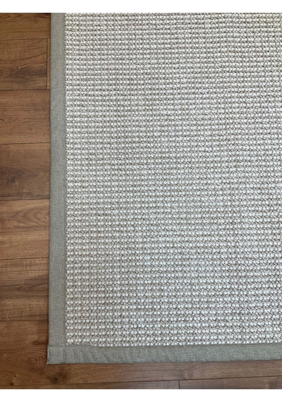 Saraz Halı Kumaş Bordür Bej Bukle Siyah Bordür Halı Salon Koridor Mutfak Çocuk Odası Halısı Kilim S263 Bej