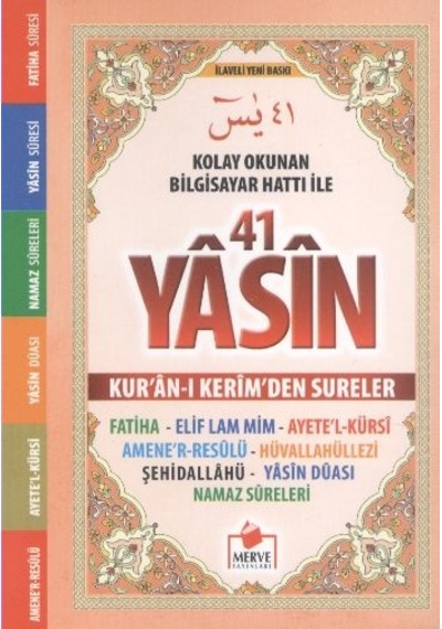 41 Yasin Kolay Okunan Bilgisayar Hatlı Cep Boy