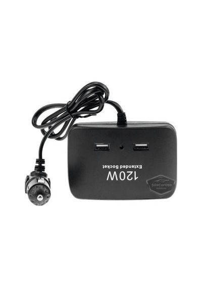 Üniversal 3 Lü Çakmak Soketi 120w Çakmaklık Çoğaltıcı 2 Usb Araç Şarj Cihazı Çakmaklık Şarj Çakmak Çoklayıcı 12v/24v 00 Şüscaroto Aksesuar