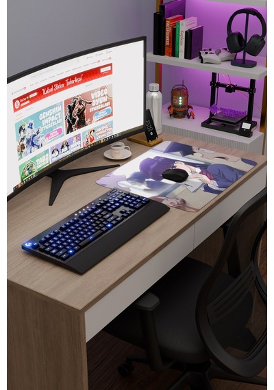 Komi Can't Communicate Dikişli Kauçuk Oyuncu Mousepad V4 - 48x40 Xl Gaming Mouse Pad
