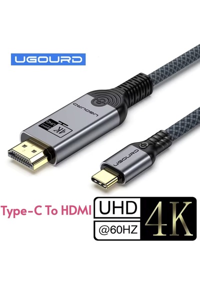 Ugourd 1-metre Type-c To Hdmı 4k 60hz Ultra Full Hd Ce Lisanslı