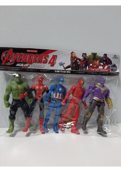 2346 5'li Hulk - Spider-man - Captain America - Iron-man - Thano
