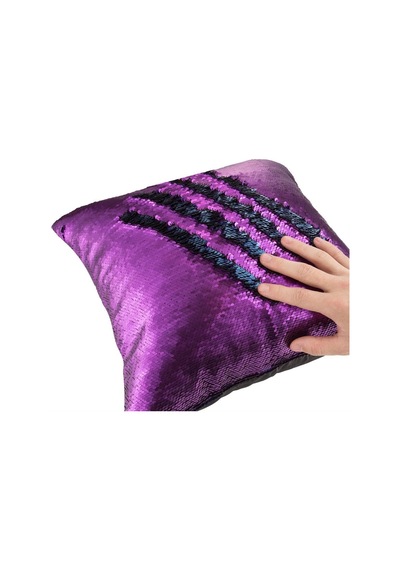 Pullu Yastık Kılıfı 40 X 40 Cm Çift Taraflı Payetler Dekoratif Yastık Koltuk Yastığı Renk Değişimi Parıltı Diğer