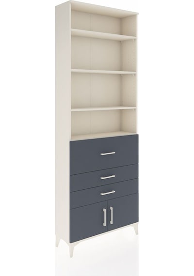 Arges Dolap 3 Raflı 2 Kapaklı Tek Askılı 88x30x243 Aytaşı-ant... Aytaşı