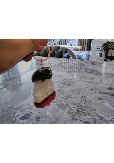 El Yapımı Noel Baba Şapkası Yılbaşı 3 Cm 5.5cm