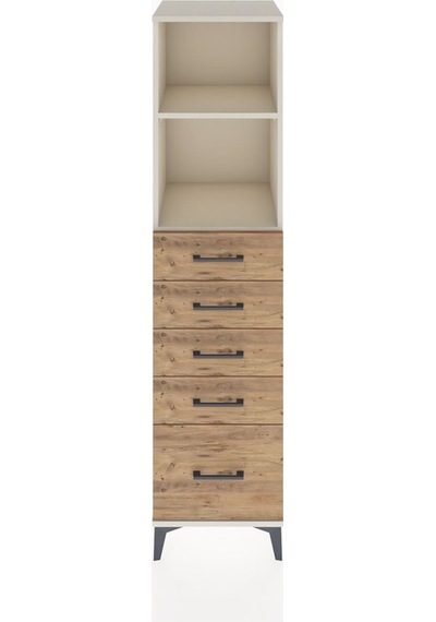 Hyperion Dolap 2 Raflı 5 Çekmeceli 44x44x182 Aytaşı-çam Aytaşı