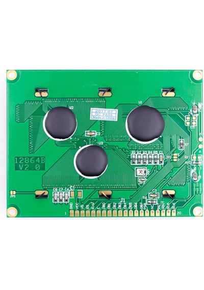 128x64 Lcd Grafik Ekran Modülü - Mavi Arka Plan Lcd12864