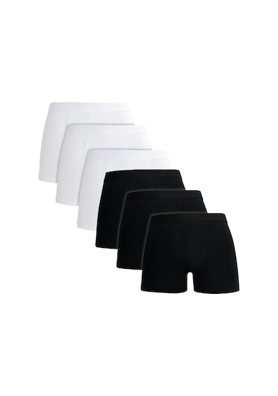 Tudors Erkek 6'lı Premium Seri Pamuklu Likralı Esnek Kumaş Boxer Damat Bohçası Çeyiz Seti -51599 Çok Renkli