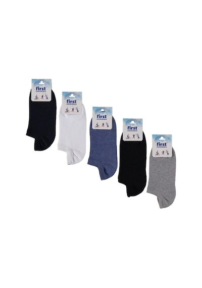 12'Li Erkek Sneakers Görünmez Patik-Karışık Renk-40-45 Siyah
