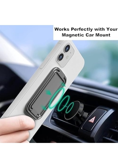 Cep Telefonu Tutucusu, Ultra İnce 360 Dönebilen Telefon Arka Tutucu, Katlanabilir Manyetik Phone Grip Stand, El/yatak İçin Evrensel Manyetik Araç Tutucu Metal Siyah Cep Telefonu Tutucusu, Ultra İnce 360 Dönebilen Telefon Arka Tutucu, Katlanabilir Manyetik Phone Grip Stand, El/yatak İçin Evrensel Manyetik Araç Tutucu Metal Siyah