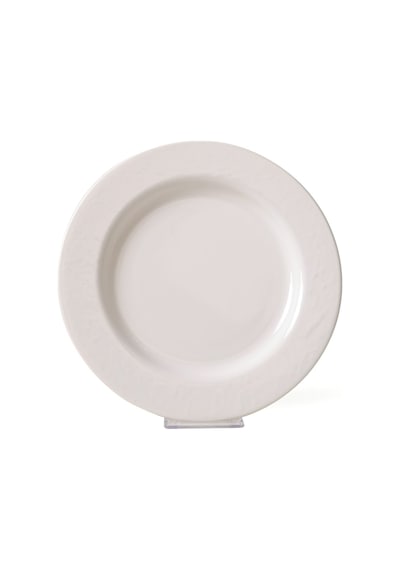 Keramika Beyaz İyonya Servis Tabağı 26 Cm 6 Adet 006 Beyaz